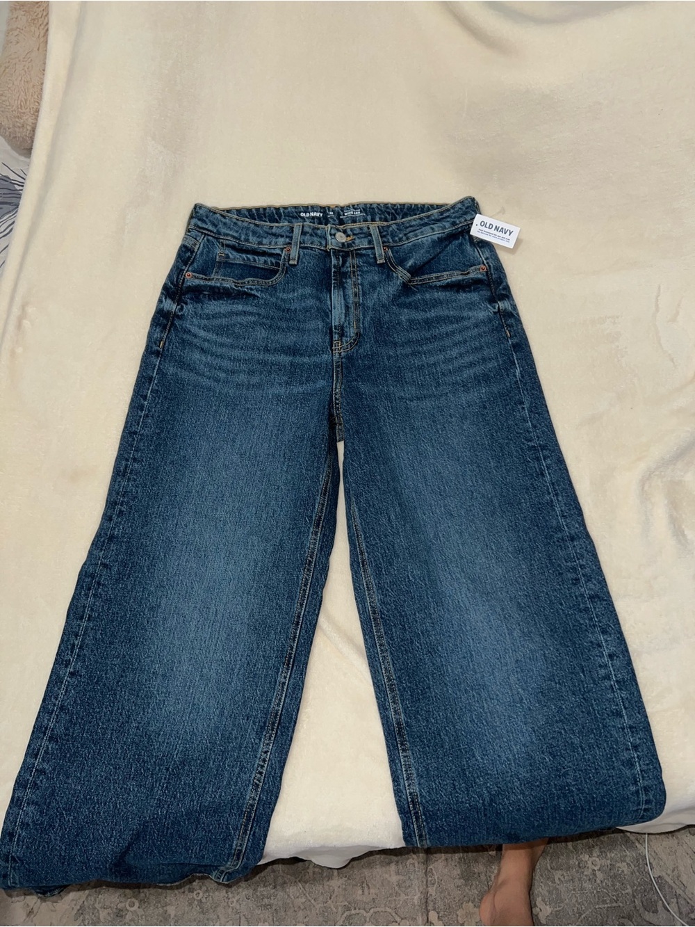Old Navy Women's Wide-Leg Flare Jeans - Indigo Blue